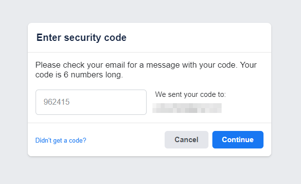 security code