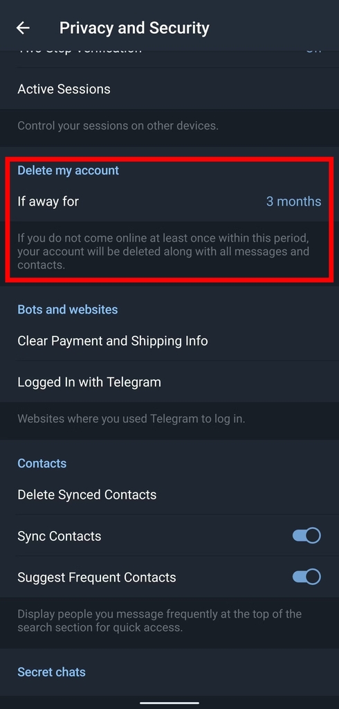 Automatically Delete Your Account After Losing Access 1