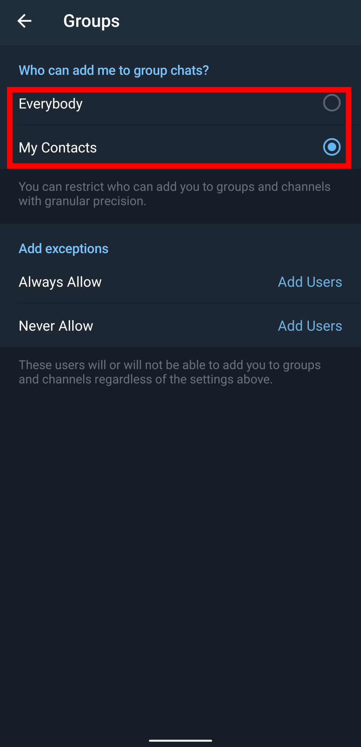 Double-Check Your Group Permissions 4